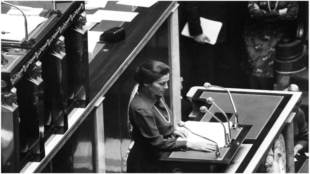 Simone Veil défendant l'IVG
